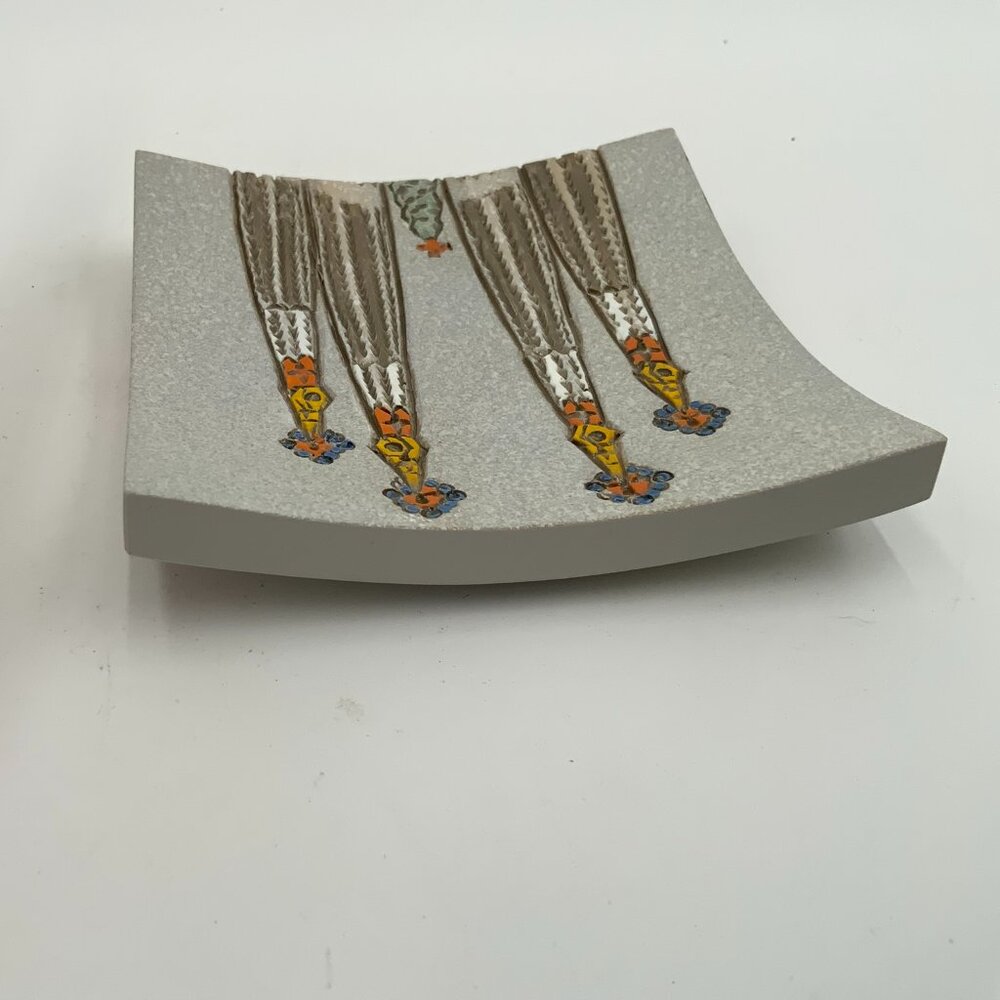 Signed Barcelona Gaudi Mosaic Art Dish No. 04-8 Artbona Sagrada Familia Holiday - Picture 4 of 8